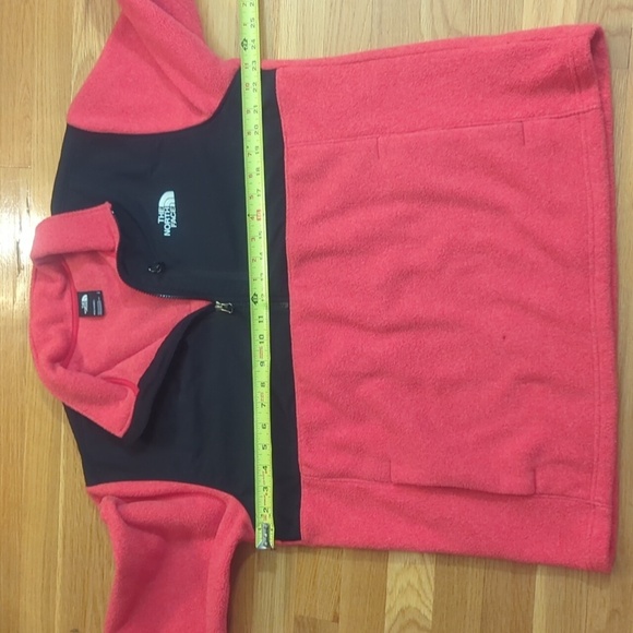The North Face men's L Large 1/4 zip fleece red + black - Picture 6 of 10